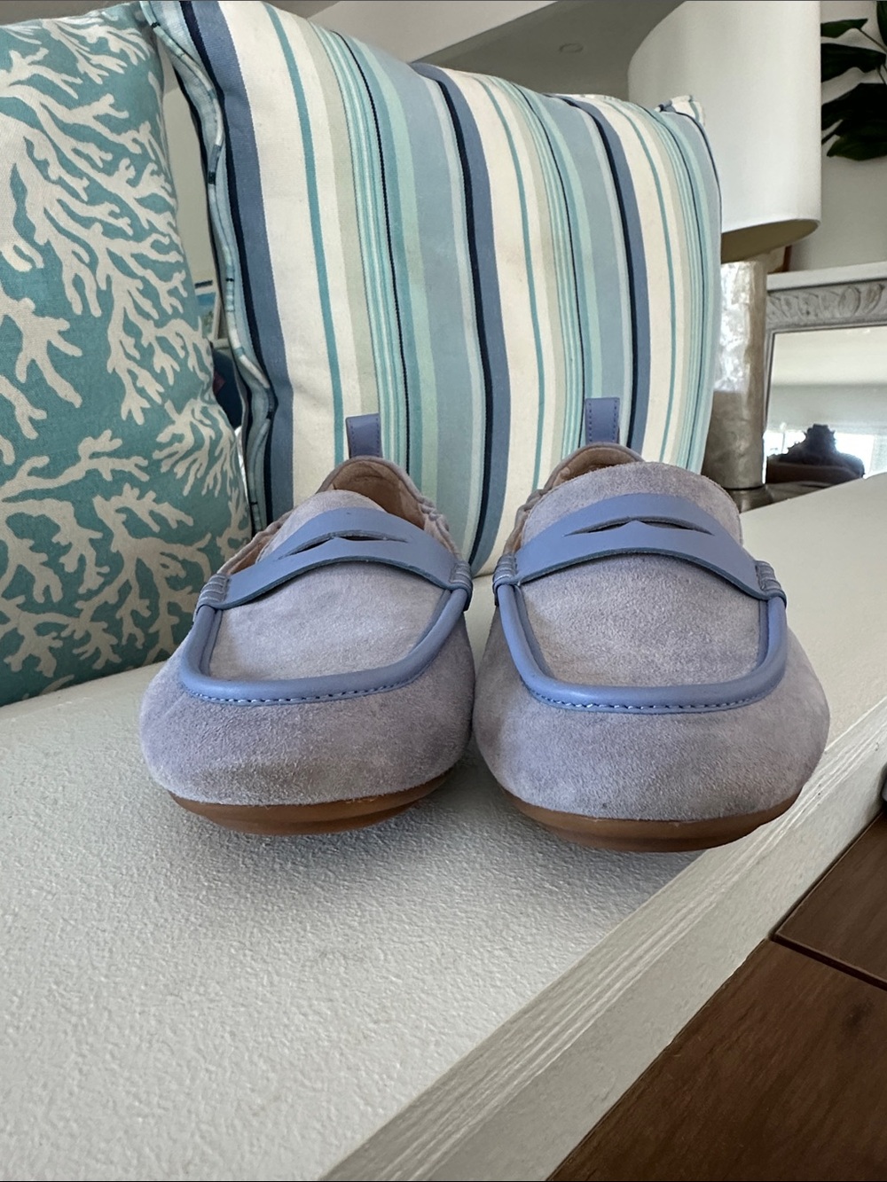 FitFlop Allegro suede loafers lilac Sz 7.5 GREAT USED CONDITION Worn 4 times - Picture 5 of 13